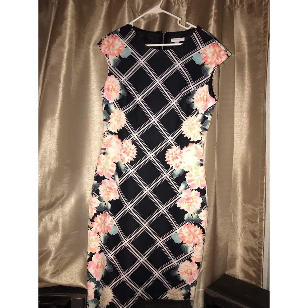 Floral bodycon dress